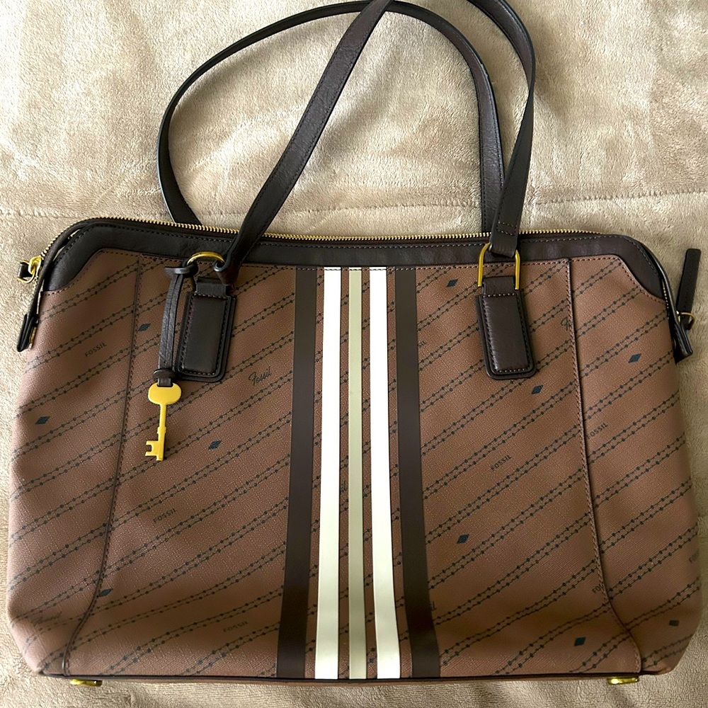 Leather Fossil Tote